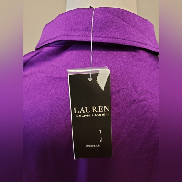 Ralph Lauren Classic Fit Satin Charmeuse Shirt NWT 1X - Picture 7 of 10